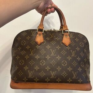 Louis Vuitton Alma Brown and Tan Monogram handbag